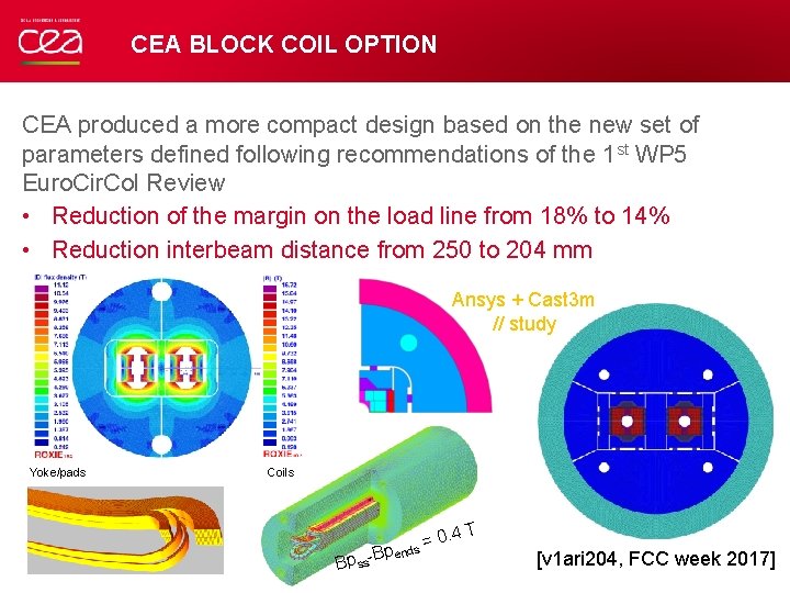 CEA BLOCK COIL OPTION CEA produced a more compact design based on the new