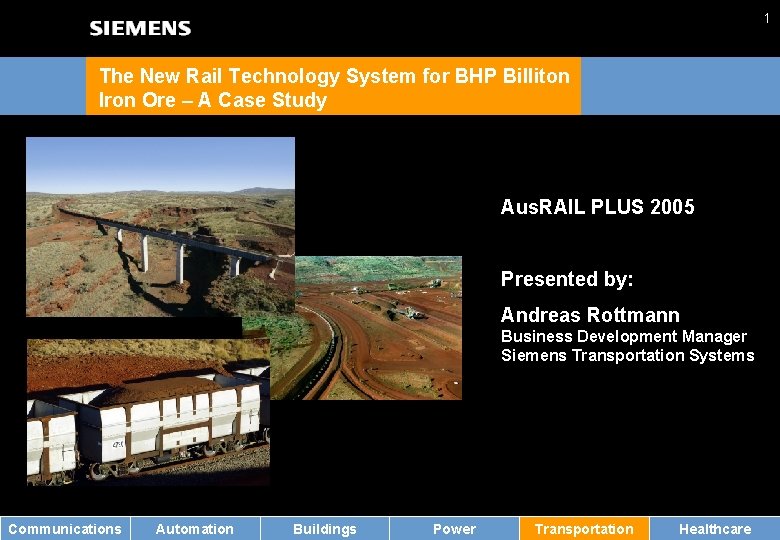 1 The New Rail Technology System for BHP Billiton Iron Ore – A Case