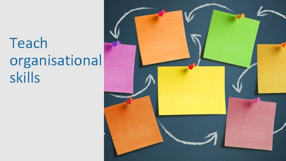 Teach organisational skills 37 Teach organisational skills 37