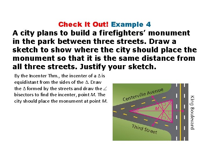 Check It Out! Example 4 A city plans to build a firefighters’ monument in