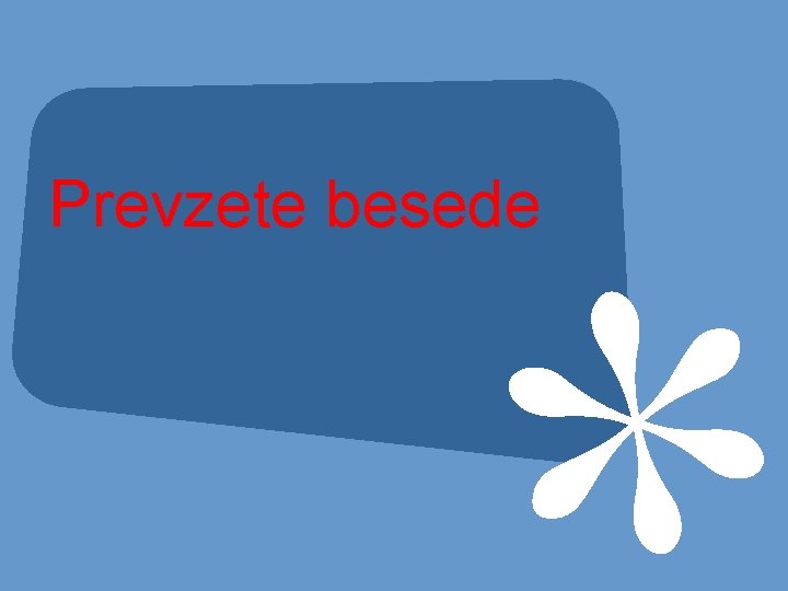 Prevzete besede 