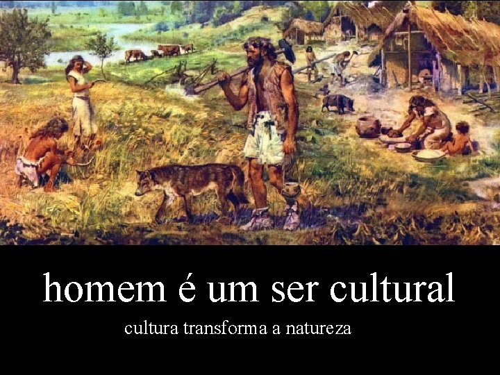 homem é um ser cultural cultura transforma a natureza 