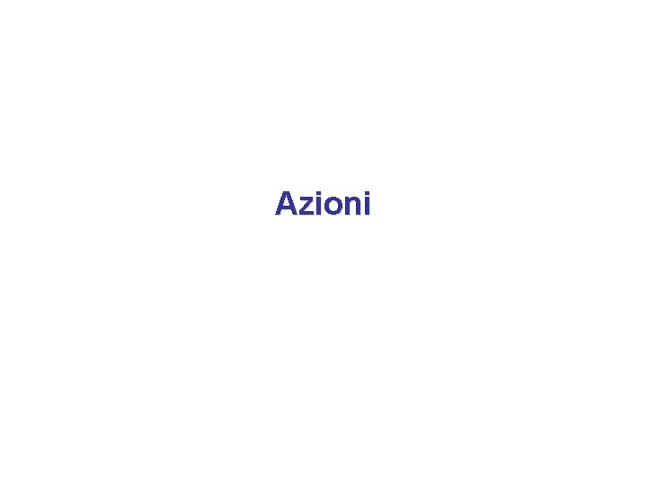 Azioni 