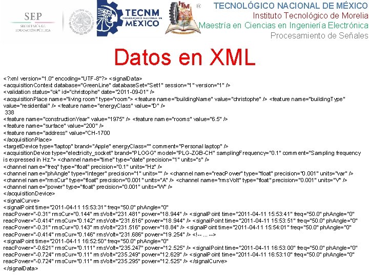 TECNOLÓGICO NACIONAL DE MÉXICO Instituto Tecnológico de Morelia Maestría en Ciencias en Ingeniería Electrónica