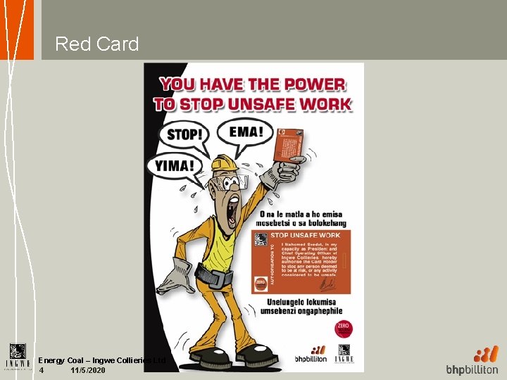 Red Card Energy Coal – Ingwe Collieries Ltd 11/5/2020 4 