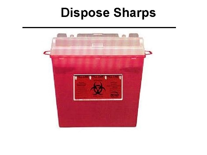 Dispose Sharps 