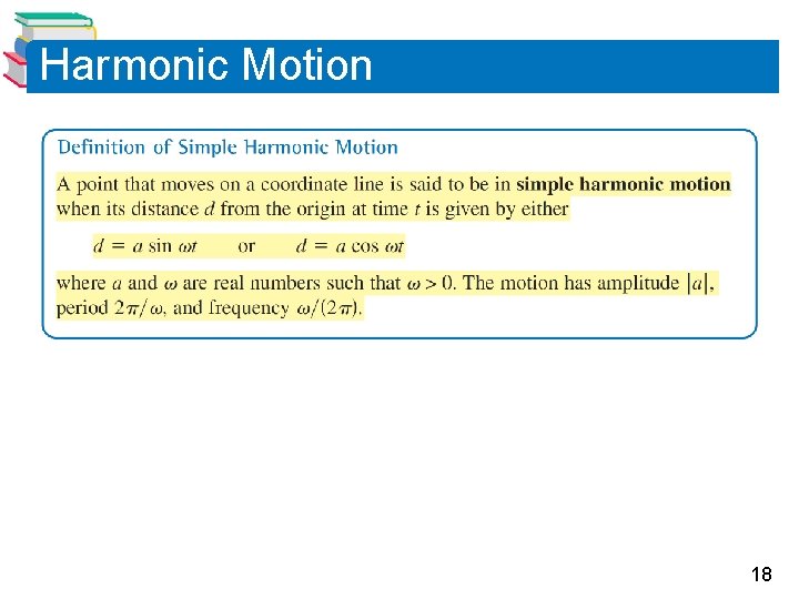 Harmonic Motion 18 