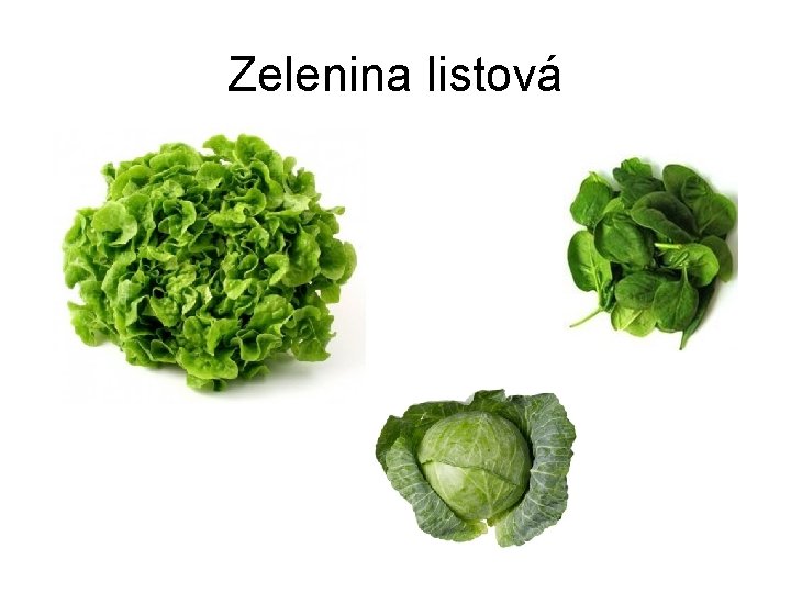 Zelenina listová 