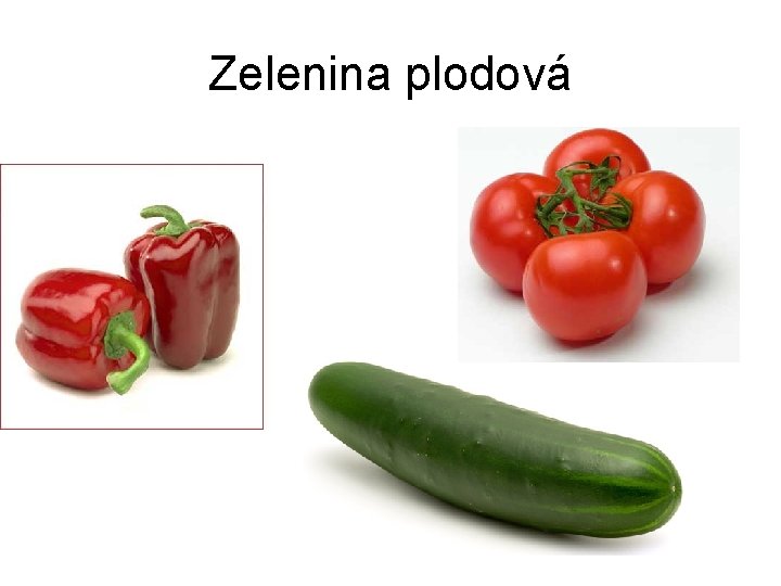 Zelenina plodová 