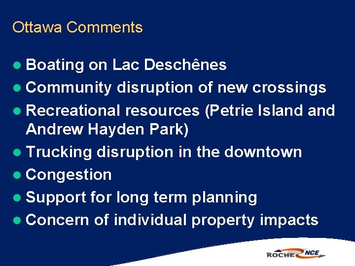 Ottawa Comments l Boating on Lac Deschênes l Community disruption of new crossings l