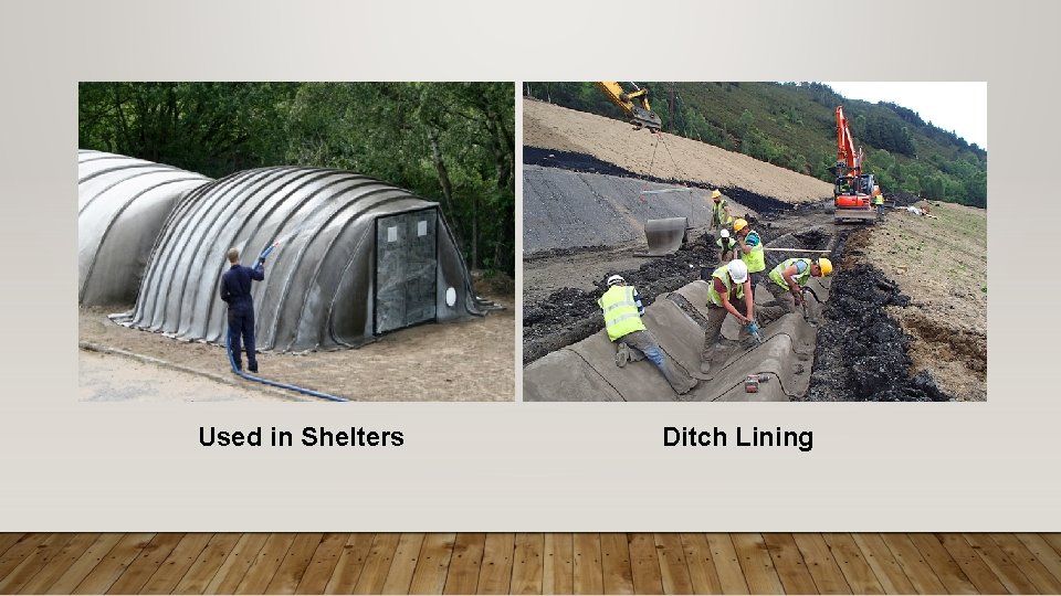 Used in Shelters Ditch Lining 