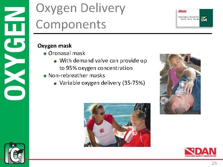 Oxygen Delivery Components Oxygen mask Oronasal mask With demand valve can provide up to