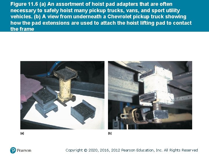 Figure 11. 6 (a) An assortment of hoist pad adapters that are often necessary