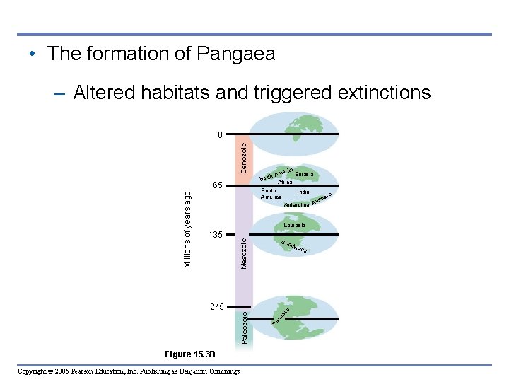 • The formation of Pangaea – Altered habitats and triggered extinctions Cenozoic 0 • The formation of Pangaea – Altered habitats and triggered extinctions Cenozoic 0