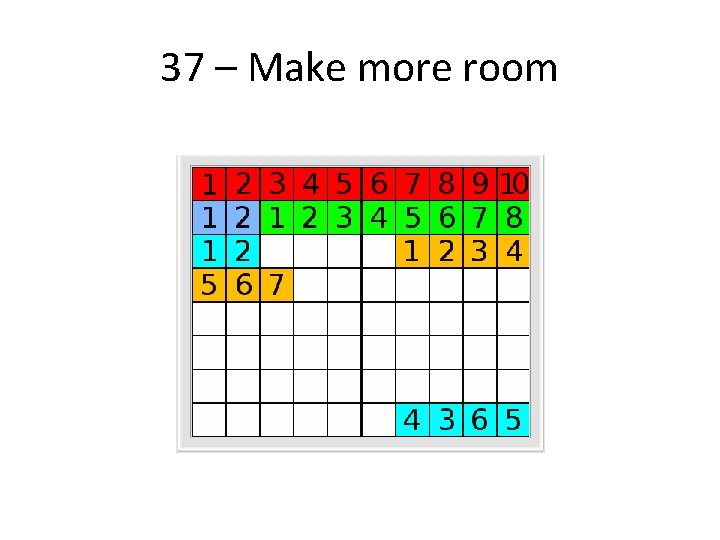 37 – Make more room 
