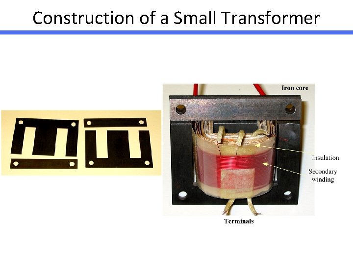 Construction of a Small Transformer 