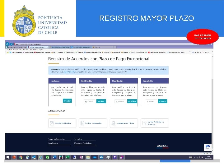 REGISTRO MAYOR PLAZO HABILITACIÓN DE USUARIOS 