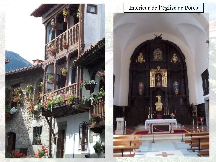 Intérieur de l’église de Potes 