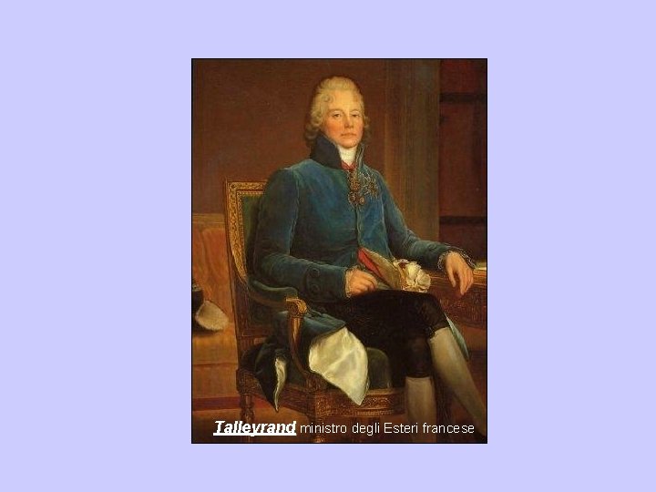 Talleyrand ministro degli Esteri francese 