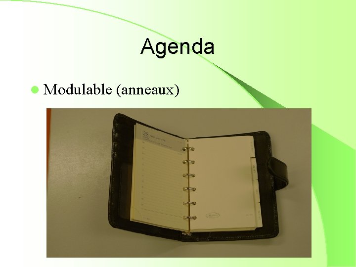 Agenda l Modulable (anneaux) 