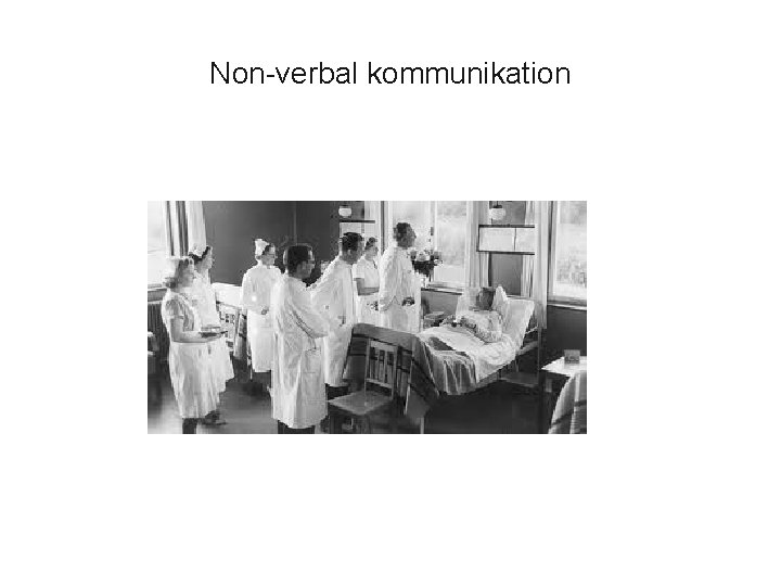 Non-verbal kommunikation 