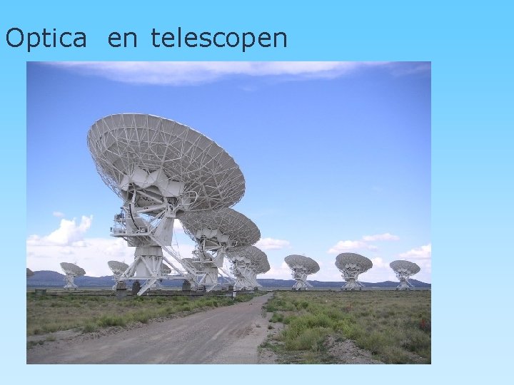 Optica en telescopen 