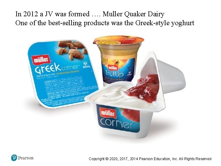In 2012 a JV was formed …. Muller Quaker Dairy One of the best-selling