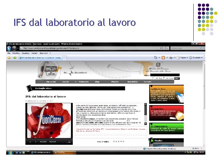 IFS dal laboratorio al lavoro 