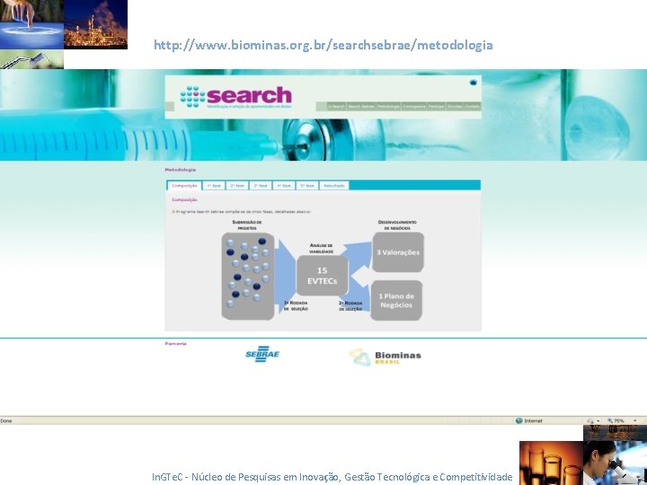 http: //www. biominas. org. br/searchsebrae/metodologia In. GTe. C - Núcleo de Pesquisas em Inovação,