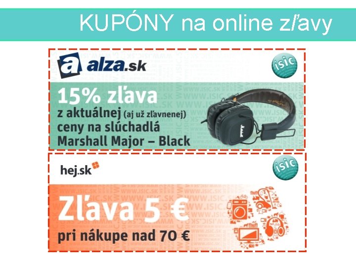 KUPÓNY na online zľavy 