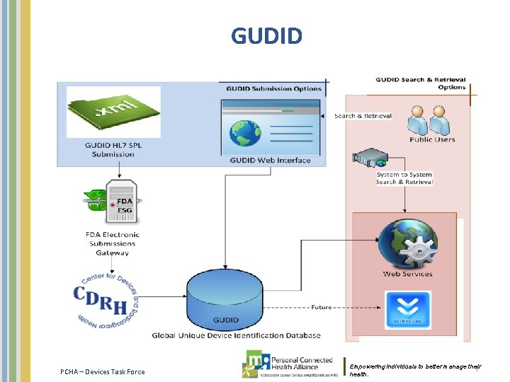 GUDID PCHA – Devices Task Force Empowering individuals to better manage their 7 health.