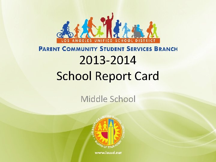 2013 2014 School Report Card Middle School Grounding