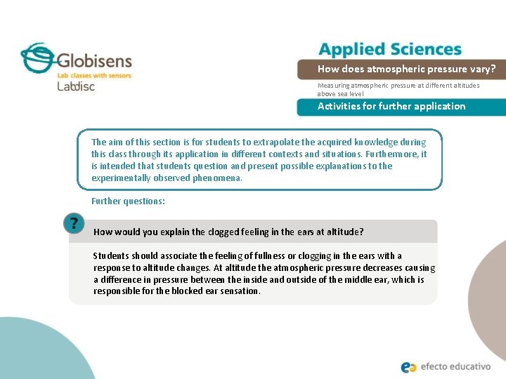 How does atmospheric pressure vary? Measuring atmospheric pressure at different altitudes above sea level