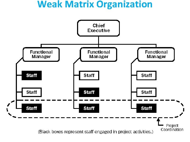 Weak Matrix Organization Weak Matrix Organization