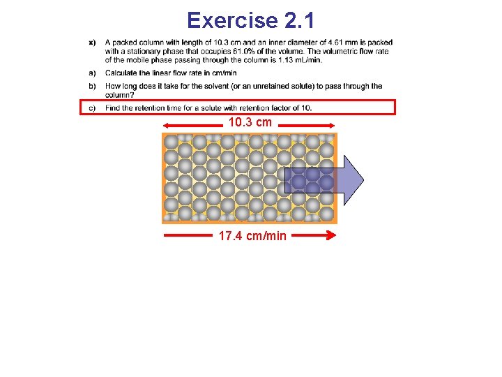 Exercise 2. 1 10. 3 cm 17. 4 cm/min 