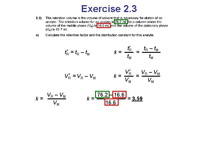 Exercise 2. 3 t. R′ t –t = R M t. R′ = t.