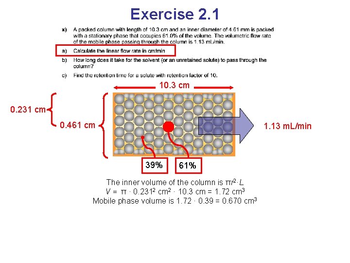 Exercise 2. 1 10. 3 cm 0. 231 cm 0. 461 cm 1. 13