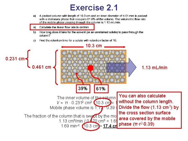 Exercise 2. 1 10. 3 cm 0. 231 cm 0. 461 cm 1. 13