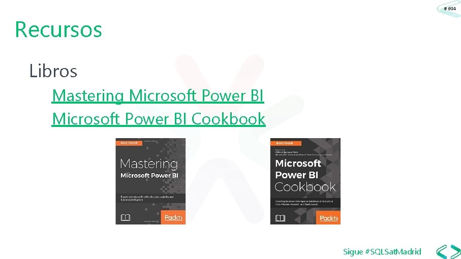 # 904 Recursos Libros Mastering Microsoft Power BI Cookbook Sigue #SQLSat. Madrid 