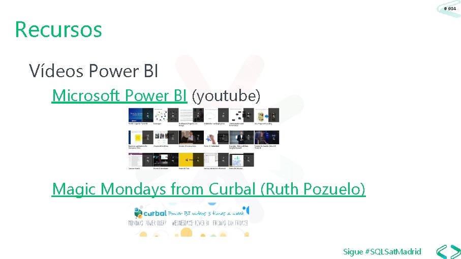 # 904 Recursos Vídeos Power BI Microsoft Power BI (youtube) Magic Mondays from Curbal