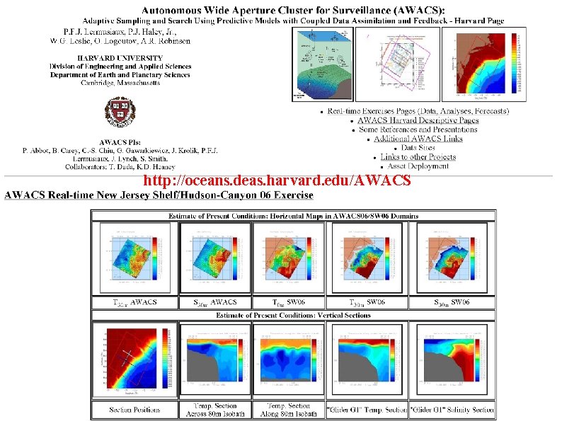 http: //oceans. deas. harvard. edu/AWACS http: //oceans. deas. harvard. edu/AWACS