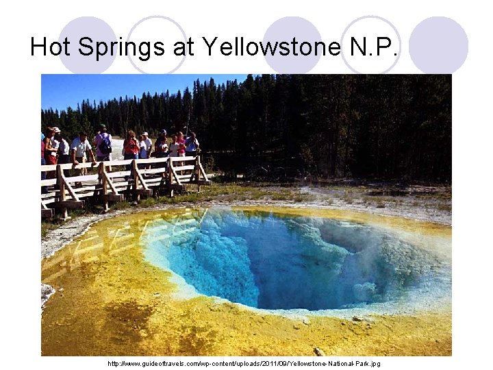 Hot Springs at Yellowstone N. P. http: //www. guideoftravels. com/wp-content/uploads/2011/09/Yellowstone-National-Park. jpg 