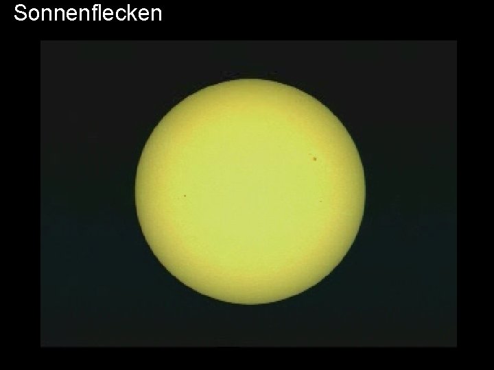 Sonnenflecken 