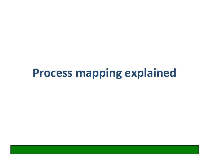 Process mapping explained 