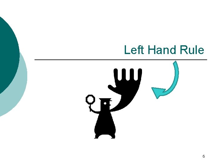 Left Hand Rule 6 Left Hand Rule 6
