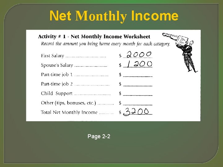 Net Monthly Income Page 2 -2 