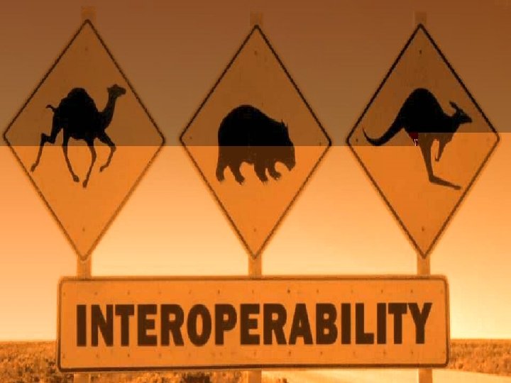 The aspects of interoperability Tech & Political & Interoperability Human Semantic is connecting people,