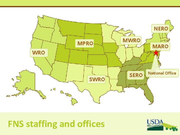 NERO MPRO MWRO SWRO FNS staffing and offices SERO MARO National Office NERO MPRO MWRO SWRO FNS staffing and offices SERO MARO National Office