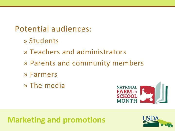 Potential audiences: » Students » Teachers and administrators » Parents and community members » Potential audiences: » Students » Teachers and administrators » Parents and community members »