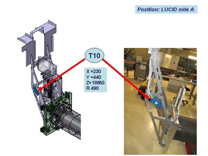 Position: LUCID side A T 10 X +230 Y +440 Z+18850 R 490 